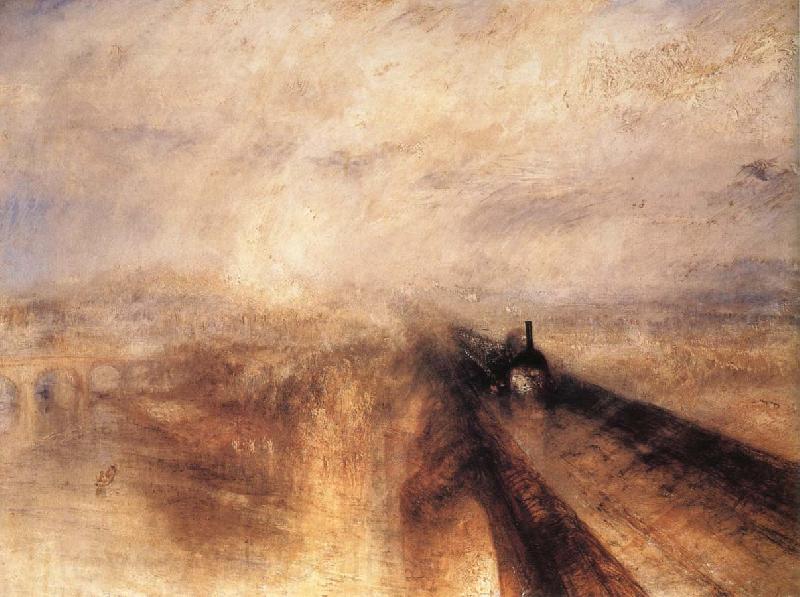 J.M.W. Turner Rain,Steam and Speed the Great Western Railway Norge oil painting art